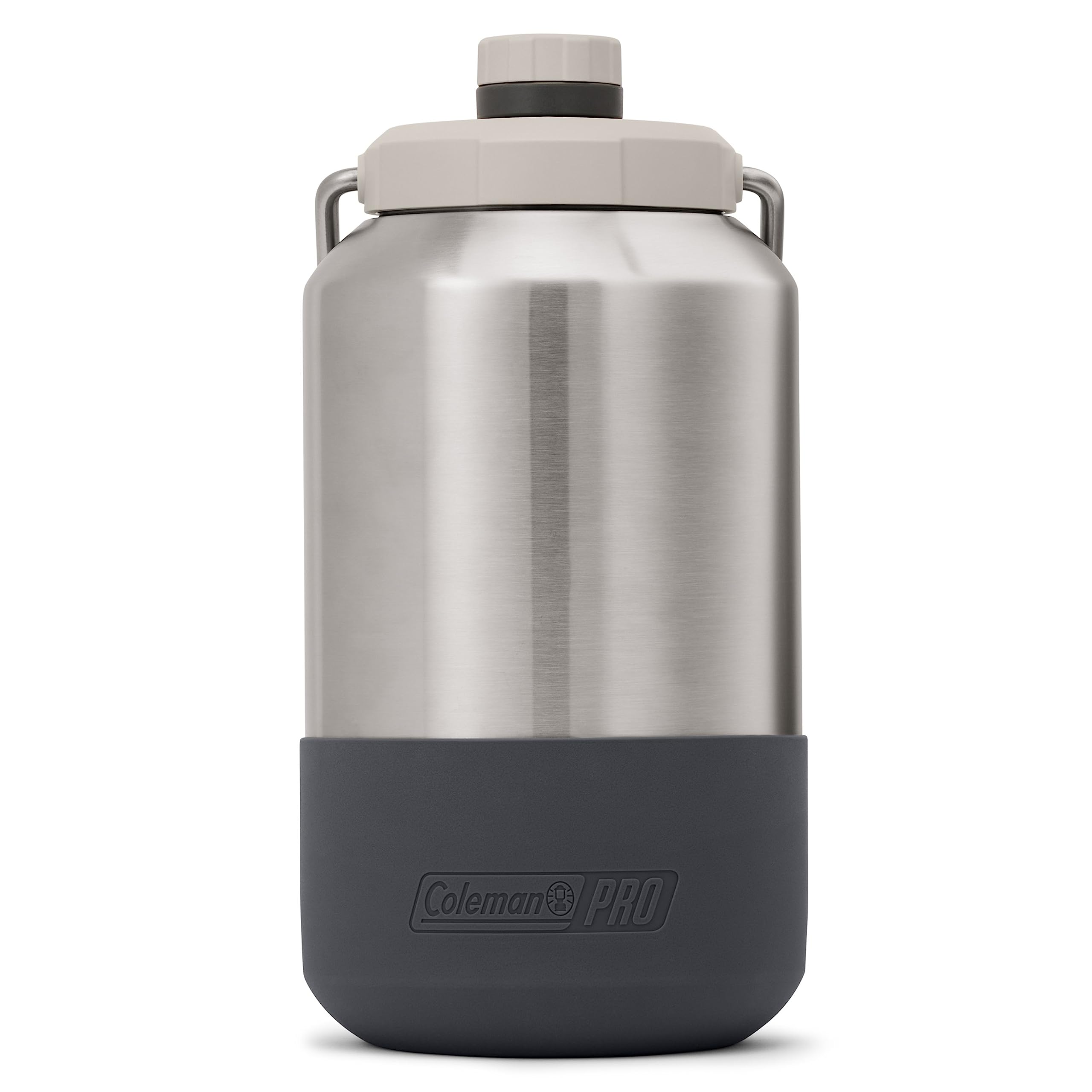 Coleman Pro Heavy-Duty Insulated Gallon Water Jug, Leakproof Portable Jug for Rugged Use, Durable Steel Water Bottle